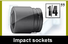 Impact sockets and accessories, 1/4" 